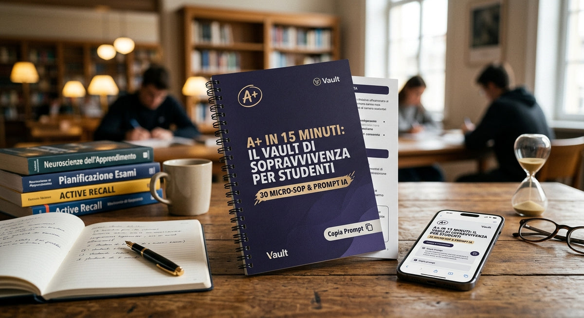 A+ in 15 Minuti: I prompt AI di Sopravvivenza per Studenti