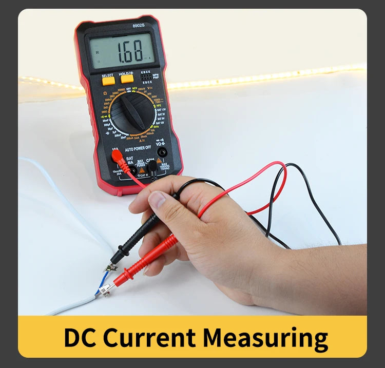 Multimetro Digitale 2000 Counts - Tester DC/AC con Display LCD