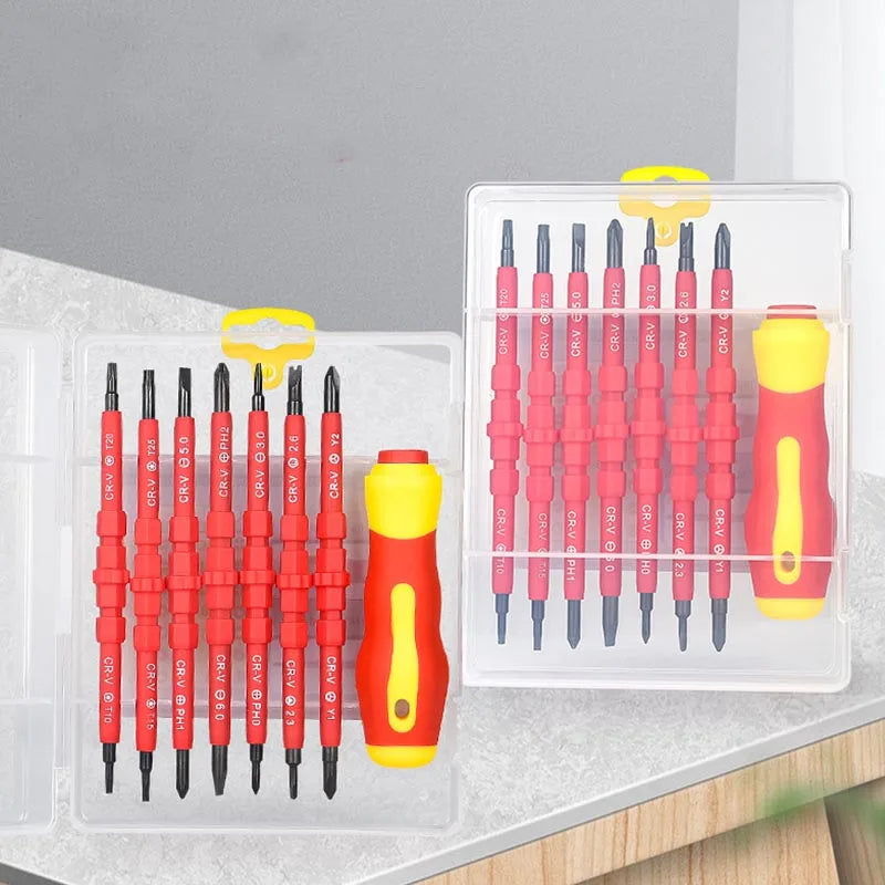 Set Cacciaviti Elettricista Professionali - Kit Isolati 1000V VDE