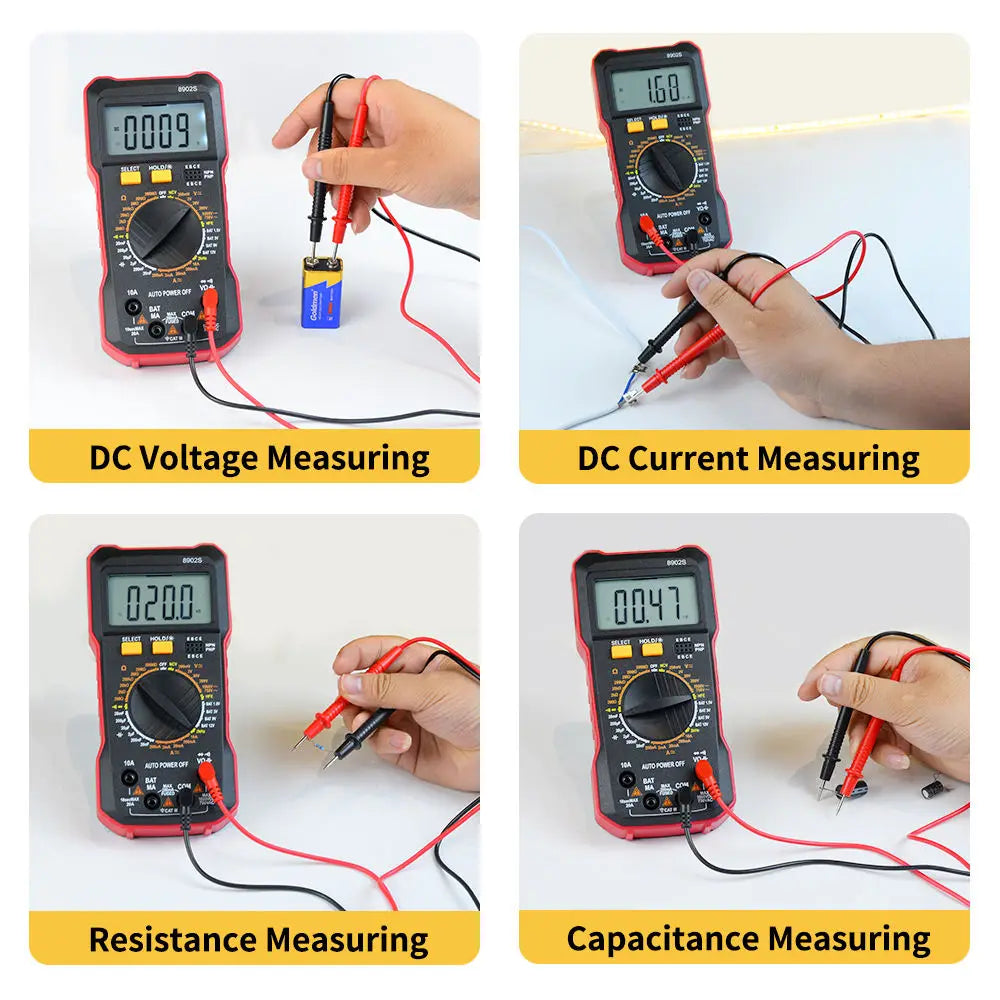 Multimetro Digitale 2000 Counts - Tester DC/AC con Display LCD