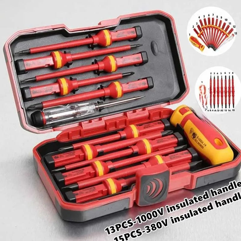 Set Cacciaviti Elettricista Professionali - Kit Isolati 1000V VDE