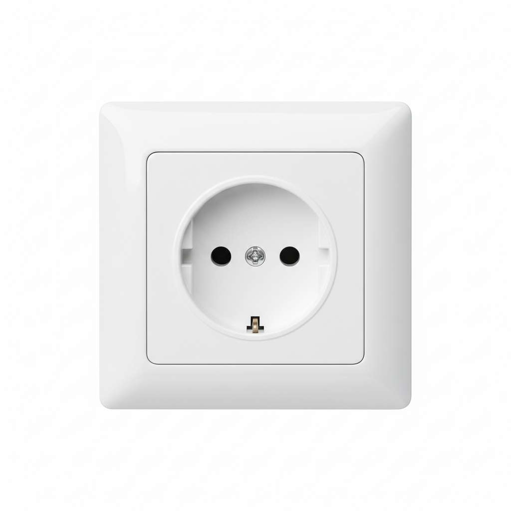 Presa Schuko da incasso 16A bianca